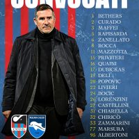 Catania FC: Ventuno rossoazzurri a disposizione per Mister Lucarelli.