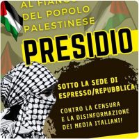 La comunità palestinese di Palermo organizza una protesta davanti la sede de la Repubblica.