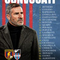 Serie C, Catania FC: 21 rossoazzurri a disposizione per Mister Lucarelli contro il Picerno.