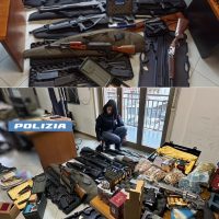 Cronaca, Catania: Nasconde un arsenale all’interno di un caveau nella mansarda dell’abitazione, 57enne denunciato dalla Polizia di Stato.