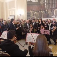Festa di Sant’Agata: Palazzo degli elefanti affollato per concerto sinfonico e visita del Municipio.