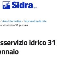 Prima Pagina, Catania: Domani mercoledì 31 gennaio disservizio idrico in diverse zone della città.