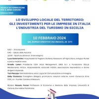 Turismo, Catania: L’industria del turismo in Sicilia, secondo seminario della scuola di formazione per il bene comune.