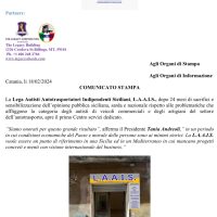 Prima Pagina, Attualità: Da ieri, la Lega Autotrasportatori Indipendenti Siciliani ha una sede dove poter incontrare i responsabili dell’organizzazione.