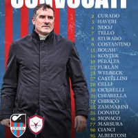 Serie C, Catania FC: Ventidue rossoazzurri a disposizione di Mister Lucarelli in vista di Catania-Monterosi Tuscia.